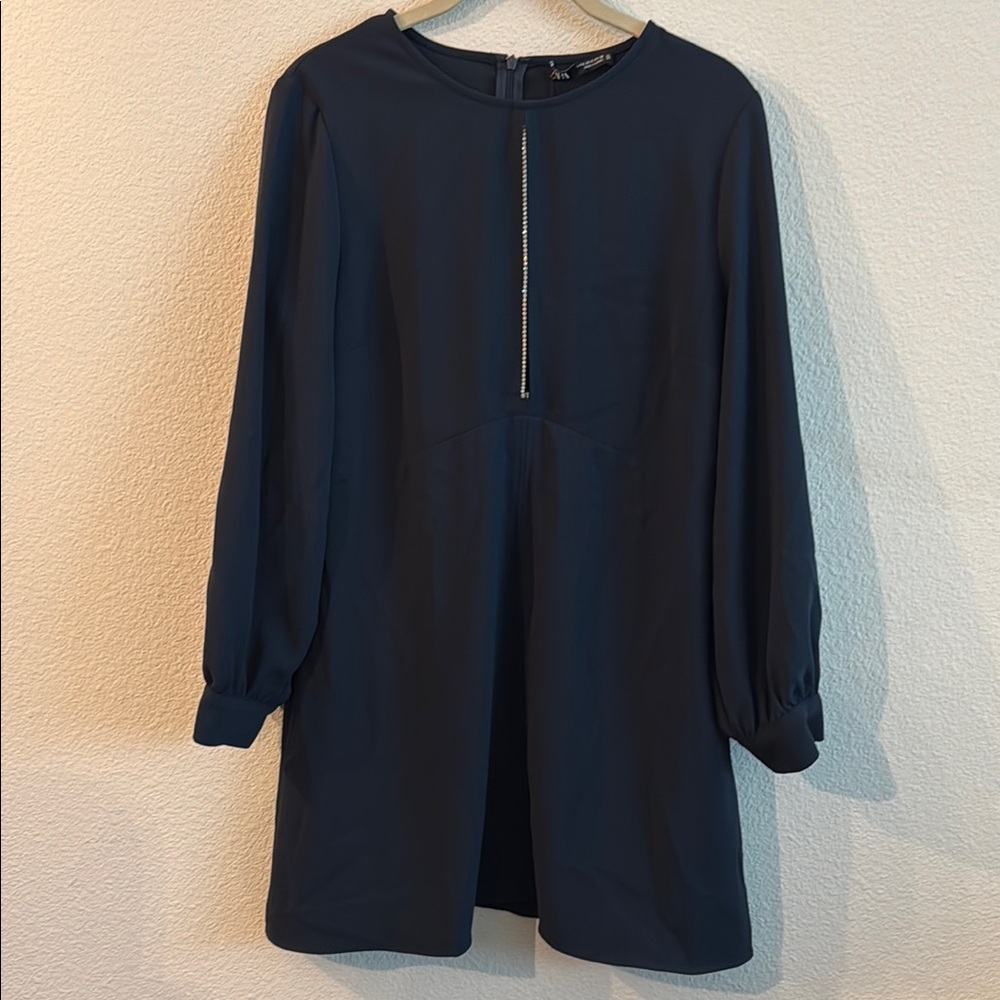 Ara Midnight Blue Long Sleeve Dress